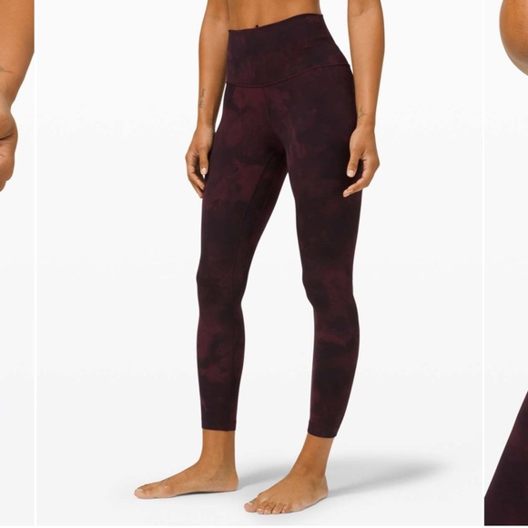 lululemon athletica Pants - Lululemon cassis diamond dye align legging 28” size 4